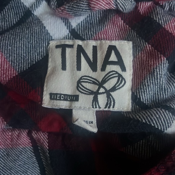 ARTIZIA TNA hooded plaid flannel shirt - Picture 3 of 7